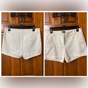 Never worn brand new Jcrew white shorts.